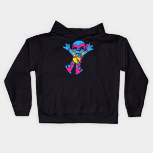 Mikey Pansexual Flag ROTTMNT Kids Hoodie